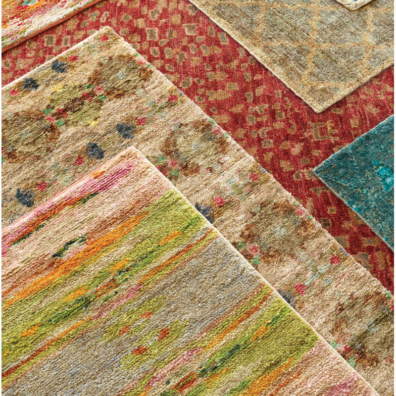 Dash and Albert Rugs Hickory HandKnotted Ikat Area Rug in Brown by